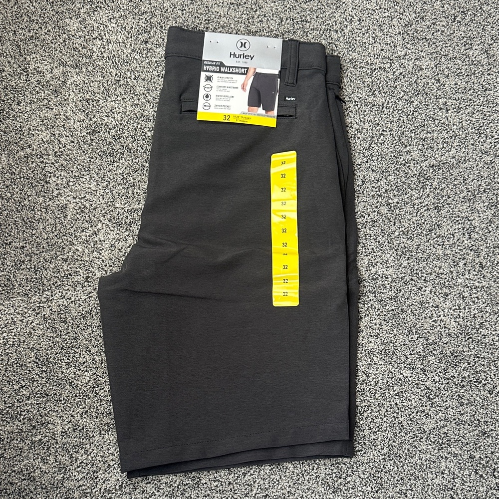 Hurley Men's Dark Gray Hybrid Shorts